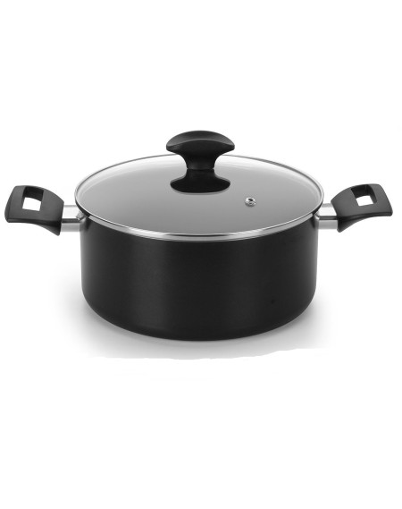 Caçarola induct antiaderente black 20 cm - Loja Apolo