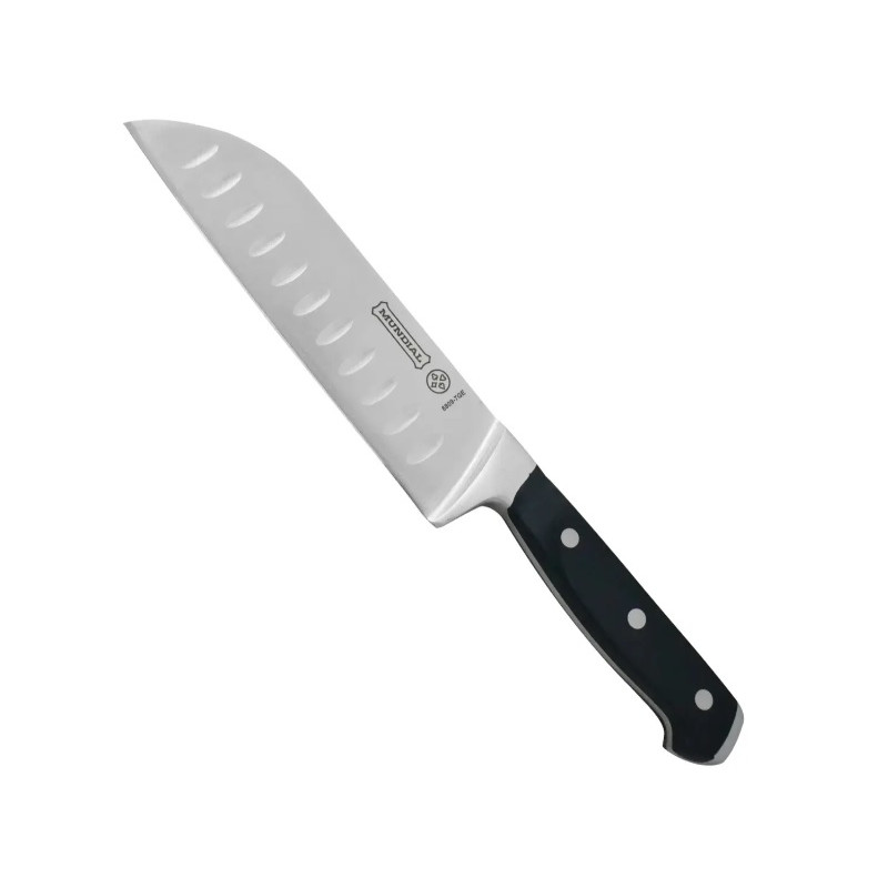 Faca santoku preta granton edge 7" - Loja Apolo