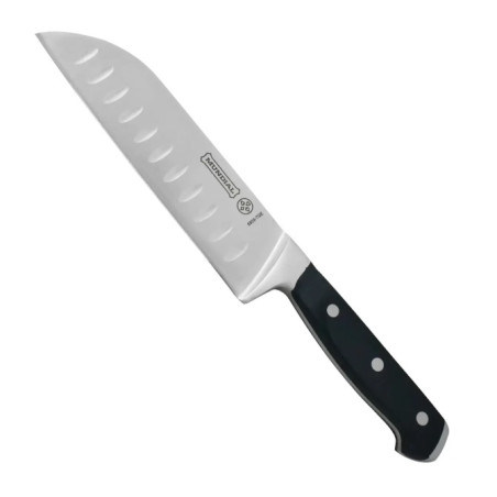 Faca santoku preta granton edge 7" - Loja Apolo