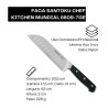 Faca santoku preta granton edge 7" - Loja Apolo
