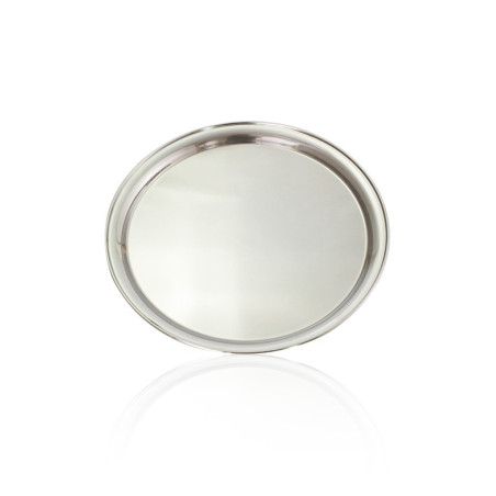 Bandeja Redonda em Inox para Servir Ø40cm