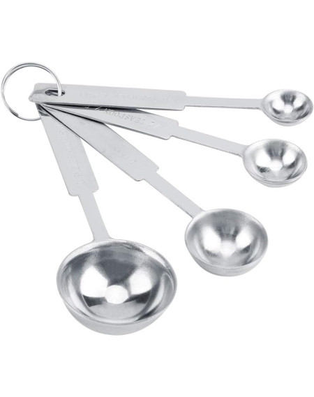 Colher medidora inox 4 pcs - Loja Apolo