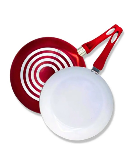 Frigideira revestida ceramica e cabo silicone 24cm - Loja Apolo
