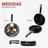 Omeleteira definitiva antiaderente 18cm - Loja Apolo