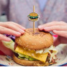 Palito para petisco hamburguer - 20 unidades - Loja Apolo