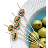 Palito para petisco hamburguer - 20 unidades - Loja Apolo