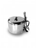 Açucareiro com Tampa e Colher Aço Inox 280ml