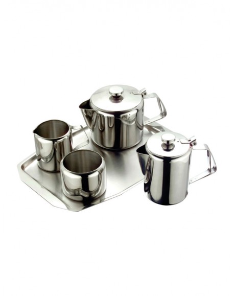 Jogo para cha e cafe quatro estacoes aco inox 7 pcs viel