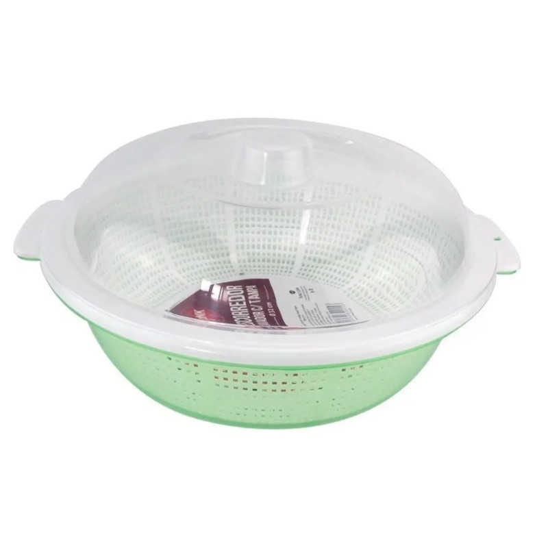 Escorredor lavador tampa plastico 32cm - Loja Apolo