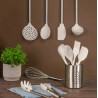 Colher para arroz 33,5 cm duo-van inox e silicone - Loja Apolo