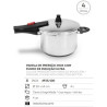 Panela de pressão inox ultra 20x14 cm 4 litros - Loja Apolo