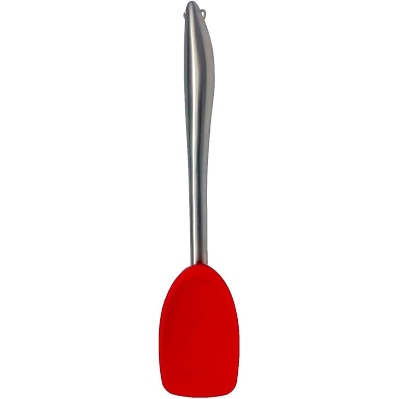 Espátula silicone gourmet cabo inox - Loja Apolo