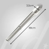 Pegador multiuso inox 35 cm - Loja Apolo