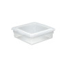 Caixa Organizadora Transparente Quadrada c/ Tampa 2,5L