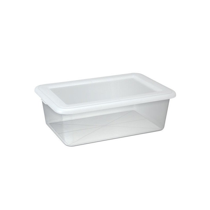 Caixa Organizadora Transparente Retangular c/ Tampa 4L