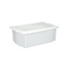 Caixa Branca Opaca Multi-Uso c/ tampa 16,5L