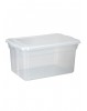 Caixa Organizadora Multi-Uso Transparente com Tampa 35,0L