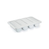 Caixa Branca Organizadora 4 divisões c/ Tampa 54x34x10cm