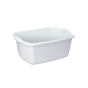 Bacia retangular multi-uso branca opaca 3 litros