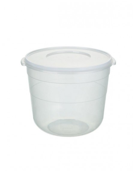 Pote Hermético Multi-Uso Transparente com Tampa 15,0L