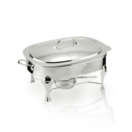 Rechaud Ret. B/ Maria c/ Tampa e Cuba Porcelana Prata Apolo 4L