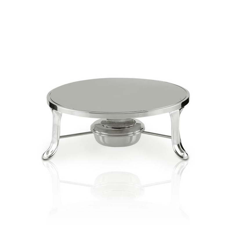 Rechaud Chapa Redonda Prata Apolo Ø33cm Rechaud Chapa Redonda Prata Apolo Ø33cm