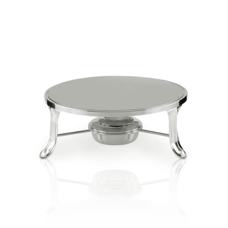 Rechaud Chapa Redonda Prata Apolo Ø24cm