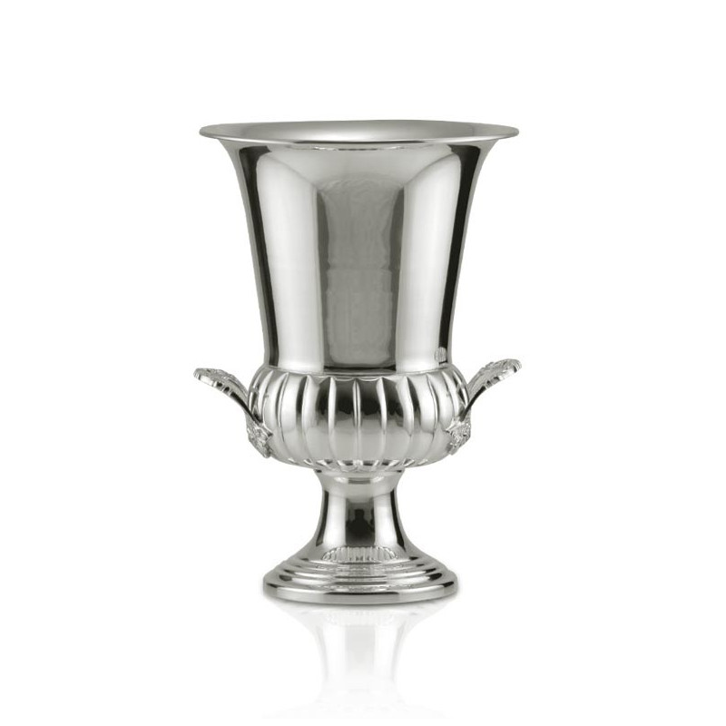 Vaso Orleans pequeno Prata Apolo 45cm