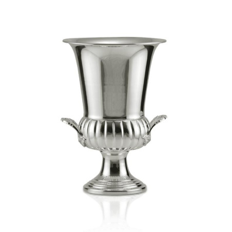Vaso Orleans pequeno Prata Apolo 45cm