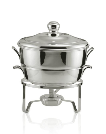 Rechaud Banho Maria c/ Concha Prata Apolo 10L