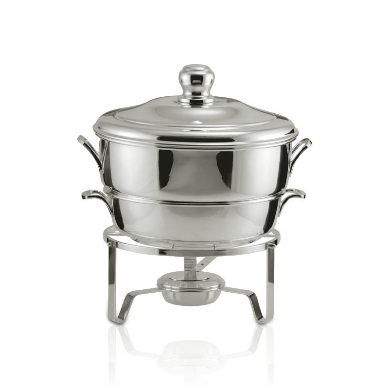 Rechaud Banho Maria c/ Concha Prata Apolo 10L