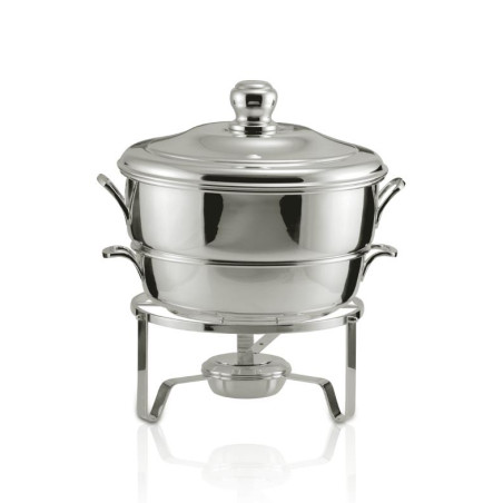 Rechaud Banho Maria c/ Concha Prata Apolo 10L