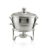 Rechaud Banho Maria c/ Concha Prata Apolo 10L