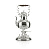 Samovar Liso Grande Prata Apolo 50cm - 3L