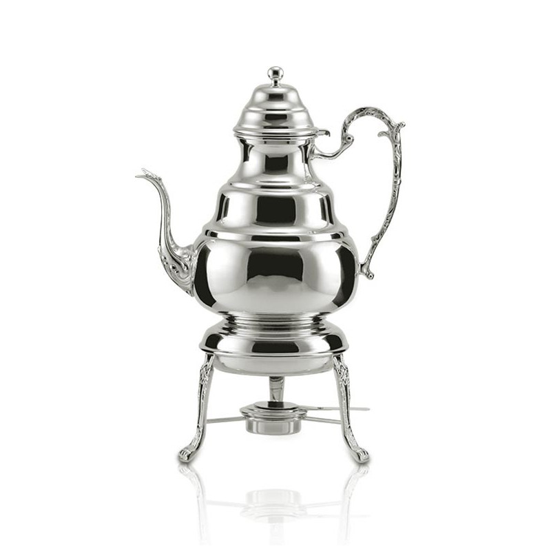 Samovar Bojudo Liso Prata Apolo 43cm - 3L