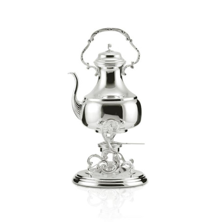 Samovar Liso Grande c/ Alça Prata Apolo 50cm - 3L