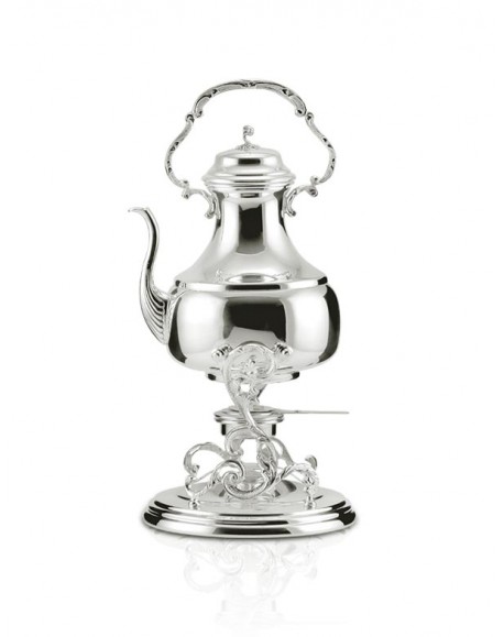 Samovar Liso Pequeno c/ Alça Prata Apolo 37cm - 1,2L