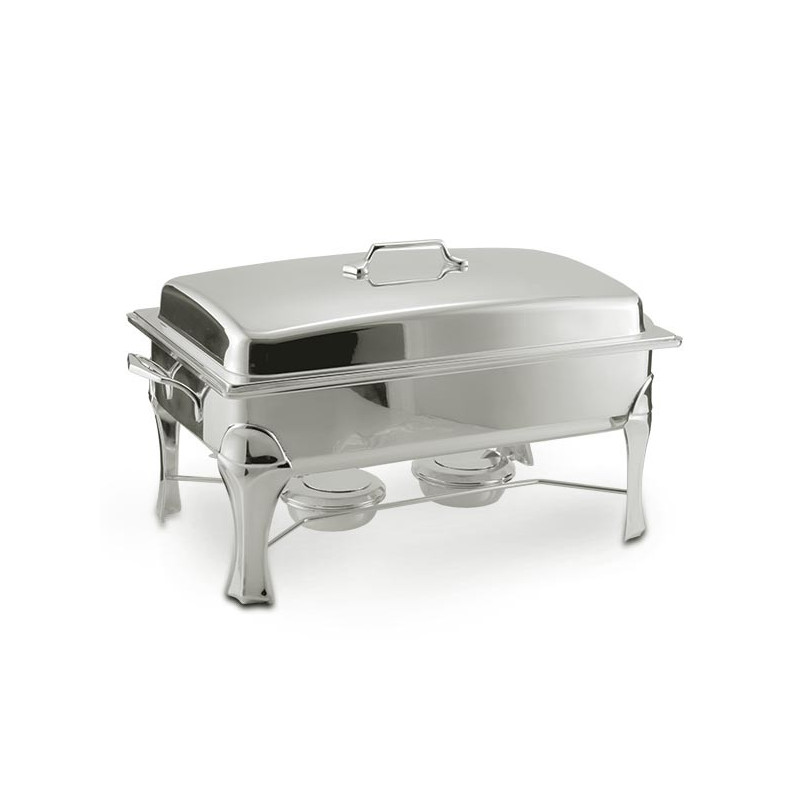 Rechaud Ret. B/ Maria c/ Tampa e Cuba Porcelana Prata Apolo 9L