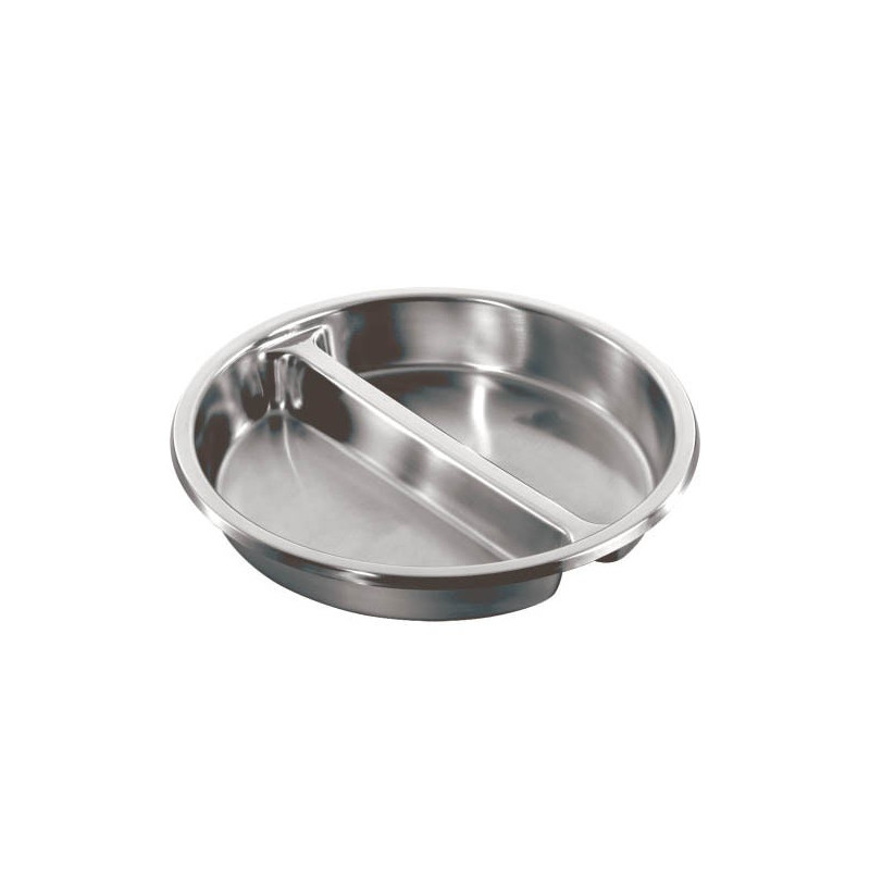 Cuba Inox Gastronômica 1/2 Redonda Bipartida 2,5 Litros Cuba Inox Gastronômica 1/2 Redonda Bipartida 2,5 Litros