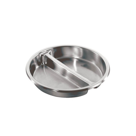 Cuba Inox Gastronômica 1/2 Redonda Bipartida 2,5 Litros