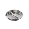 Cuba Inox Gastronômica 1/2 Redonda Bipartida 2,5 Litros