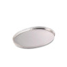Bandeja Oval c/ Grade em Prata Apolo 41x57cm