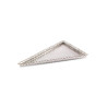 Bandeja Triangular Gravada c/ Grade Prata Apolo 40x30cm