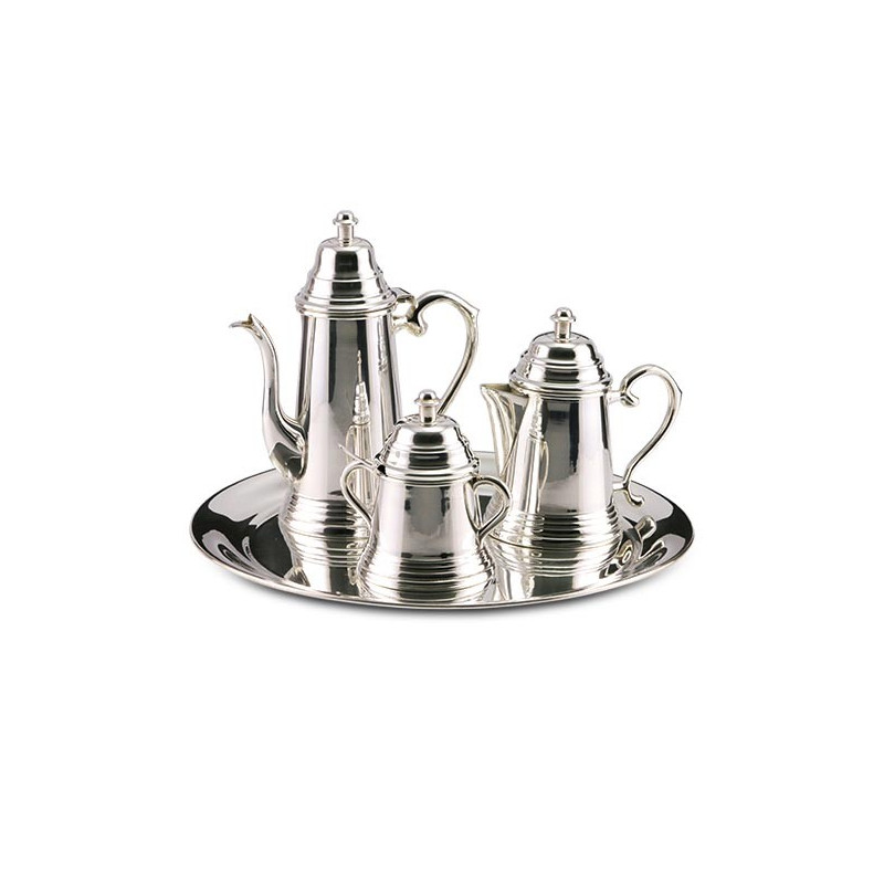 Conjunto para Café Apolo 5 Peças Prata Apolo