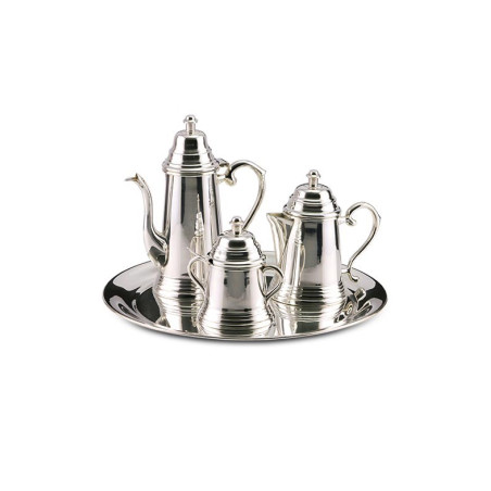 Conjunto para Café Apolo 5 Peças Prata Apolo