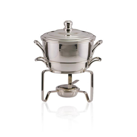 Rechaud Banho Maria c/ Concha Prata Apolo 2L
