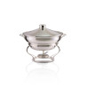 Rechaud Banho Maria Reto Prata Apolo 6L