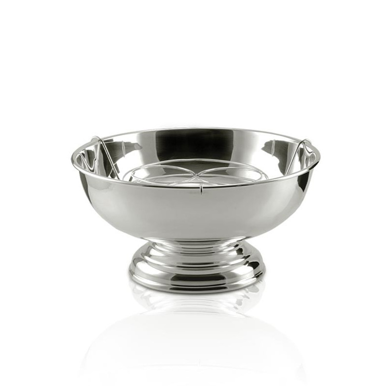 Champanheira gde c/ Suporte 3 Garrafas Prata Apolo Ø41x21cm