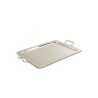 Bandeja Retangular c/ Alças em Prata Apolo 35x29cm