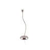 Castiçal Atual p/ 1 Vela Prata Apolo 35cm